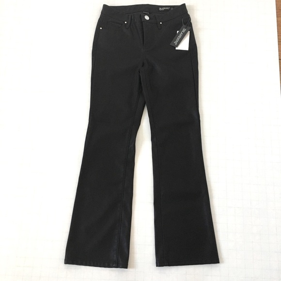 BLANKNYC Black Faux Leather Boot Cut Flare Pant 24 - Picture 3 of 14